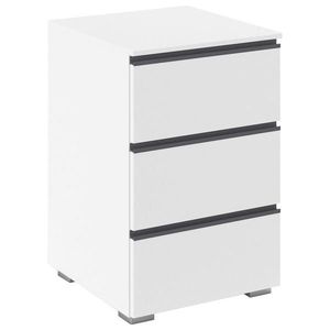 Xora NOČNÍ STOLEK šedá, bílá obraz