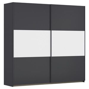 Rauch Möbel SKŘÍŇ S POSOUVACÍMI DVEŘMI, šedá, bílá, barvy hliníku, 218/210/59 cm obraz