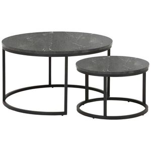 MID.YOU KONFERENČNÍ STOLEK, antracitová, kov, kompozitní dřevo, 80/45/80 cm obraz