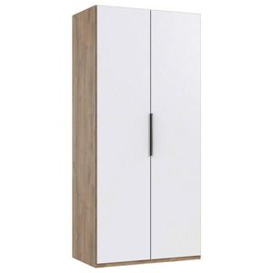 MID.YOU ŠATNÍ SKŘÍŇ S OTOČNÝMI DVEŘMI, bílá, trámové dubové dřevo, 100/216/58 cm obraz