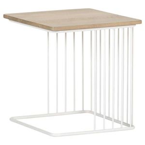 Landscape ODKLÁDACÍ STOLEK, dub, přírodní barvy, bílá, barvy dubu obraz