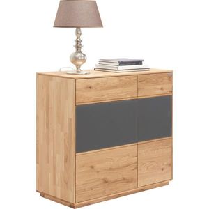 Valnatura KOMODA, dub, antracitová, barvy dubu, 98/89/42 cm obraz