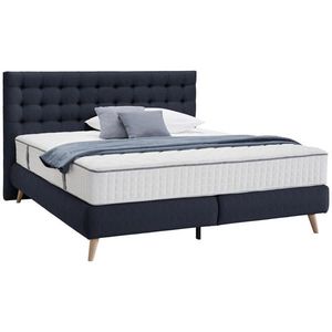 Carryhome POSTEL BOXSPRING, 160/200 cm, tmavě modrá obraz