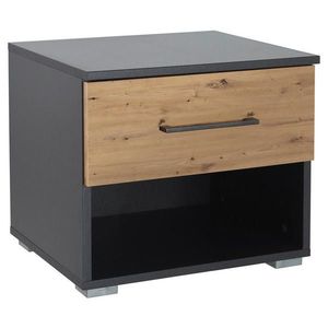 Rauch Möbel NOČNÍ STOLEK, tmavě šedá, dub artisan, 40/36/40 cm obraz