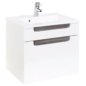 Held SKŘÍŇKA S UMYVADLEM, bílá, barvy stříbrného dubu, bílá, 60 cm obraz