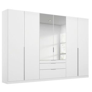 Rauch Möbel ŠATNÍ SKŘÍŇ S OTOČNÝMI DVEŘMI, barvy stříbra, bílá, 271/229/54 cm obraz