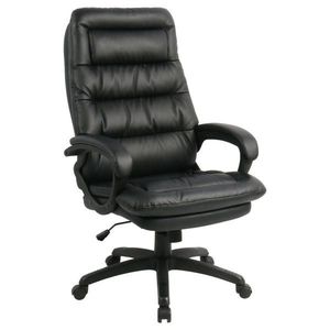 MID.YOU KANCELÁŘSKÉ KŘESLO, vzhled kůže, černá obraz