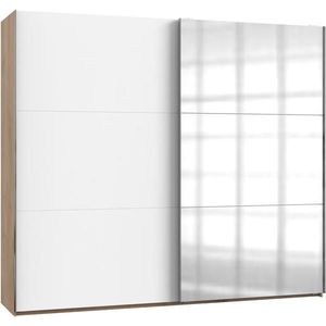 MID.YOU SKŘÍŇ S POSOUVACÍMI DVEŘMI, bílá, barvy dubu, 250/216/65 cm obraz