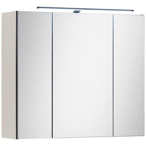 MID.YOU ZRCADLOVÁ SKŘÍŇKA, černá, kašmírová, 80/70/23 cm obraz