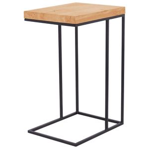 Novel ODKLÁDACÍ STOLEK, dub, černá, barvy dubu obraz