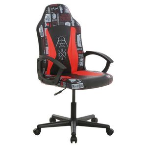 Star Wars HERNÍ ŽIDLE, vzhled kůže, červená, černá obraz