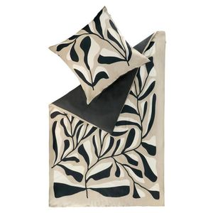 Schöner Wohnen OBOUSTRANNÉ POVLEČENÍ, satén, antracitová, krémová, béžová, 135/200 cm obraz