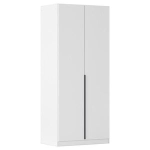 Rauch Möbel ŠATNÍ SKŘÍŇ S OTOČNÝMI DVEŘMI, bílá, tmavě šedá, 91/229/54 cm obraz