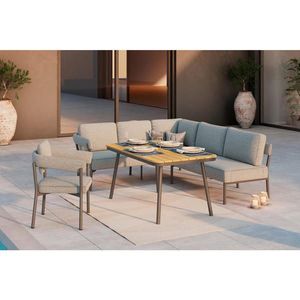 Ambia Garden TERASOVÁ SEDACÍ SOUPRAVA kov, plast, textil obraz