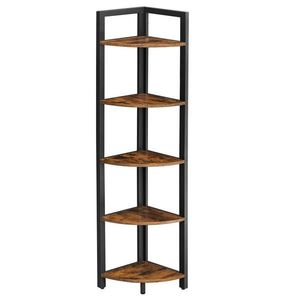 Boxxx ROHOVÝ REGÁL, hnědá, černá, uhlíková ocel, 30/150/30 cm obraz