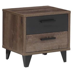 Carryhome NOČNÍ STOLEK, černá, barvy dubu, 49, 8/48, 5/41, 5 cm obraz