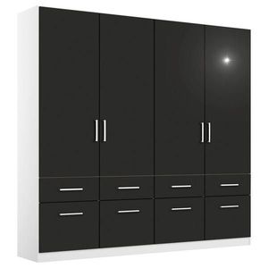 Rauch Möbel ŠATNÍ SKŘÍŇ S OTOČNÝMI DVEŘMI, šedá, bílá, 181/197/54 cm obraz