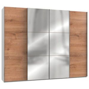 MID.YOU SKŘÍŇ S POSOUVACÍMI DVEŘMI, bílá, barvy dubu, 300/236/65 cm obraz