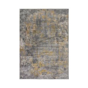 KOBEREC, 150/80 cm, žlutá, šedá obraz