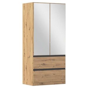 Rauch Möbel ŠATNÍ SKŘÍŇ S OTOČNÝMI DVEŘMI, dub artisan, 91/197/54 cm obraz