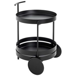 SERVÍROVACÍ VOZÍK, černá, 42/42/61 cm obraz