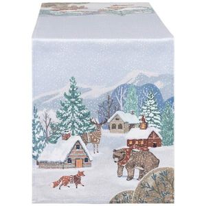 X-Mas BĚHOUN NA STŮL, 40/140 cm, vícebarevná obraz