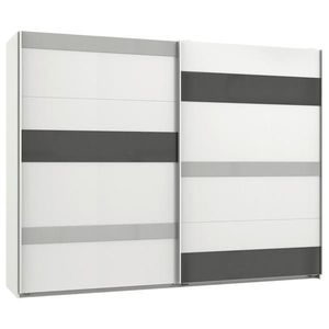 MID.YOU SKŘÍŇ S POSOUVACÍMI DVEŘMI, šedá, bílá, světle šedá, 270/210/65 cm obraz