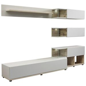 MID.YOU OBÝVACÍ STĚNA, šedá, barvy dubu obraz