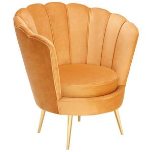 Xora KŘESLO, textil, barvy zlata, curry žlutá obraz