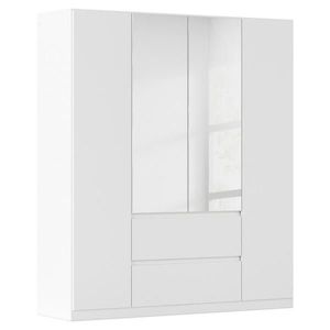 Rauch Möbel ŠATNÍ SKŘÍŇ S OTOČNÝMI DVEŘMI, barvy stříbra, bílá, 181/210/54 cm obraz