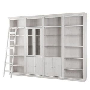 Livetastic OBÝVACÍ STĚNA, bílá, barvy borovice obraz