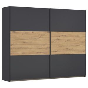 Rauch Möbel SKŘÍŇ S POSOUVACÍMI DVEŘMI, šedá, dub artisan, 261/210/59 cm obraz