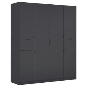 Rauch Möbel ŠATNÍ SKŘÍŇ S OTOČNÝMI DVEŘMI, šedá, 181/210/54 cm obraz