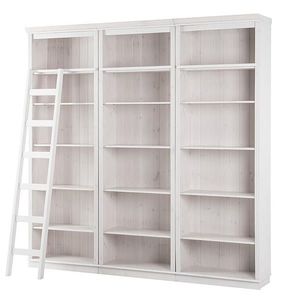 MID.YOU KNIHOVNA, bílá, barvy borovice, borovice, 223/222/34 cm obraz