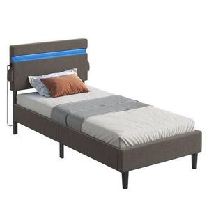 Boxxx ČALOUNĚNÁ POSTEL, 90/200 cm tmavě šedá obraz