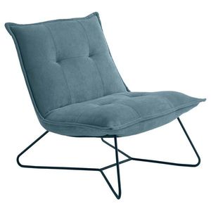 MID.YOU KŘESLO, kov, textil, modrá obraz