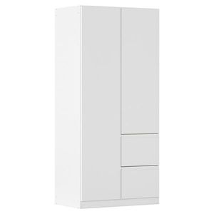 Rauch Möbel ŠATNÍ SKŘÍŇ S OTOČNÝMI DVEŘMI, bílá, 91/197/54 cm obraz