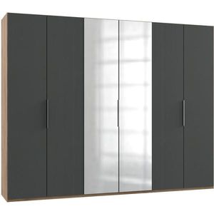 MID.YOU ŠATNÍ SKŘÍŇ S OTOČNÝMI DVEŘMI, barvy grafitu, barvy dubu, 300/236/58 cm obraz