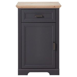 Landscape BOTNÍK, barvy grafitu, barvy dubu, 65/102/41 cm obraz