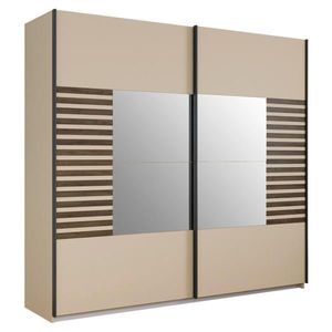 Rauch Möbel SKŘÍŇ S POSOUVACÍMI DVEŘMI, šampaňská, tmavý dub, 226/210/62 cm obraz