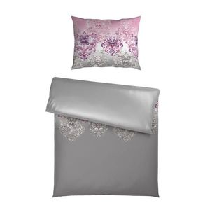 Esposa OBOUSTRANNÉ POVLEČENÍ, satén, šedá, 140/200 cm obraz