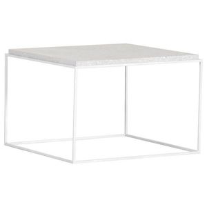 Boxxx KONFERENČNÍ STOLEK, bílá, kov, kámen, 60/60/40 cm obraz