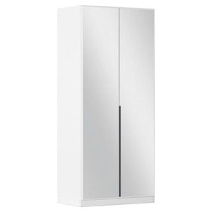 Rauch Möbel ŠATNÍ SKŘÍŇ S OTOČNÝMI DVEŘMI, barvy stříbra, bílá, tmavě šedá, 91/229/54 cm obraz