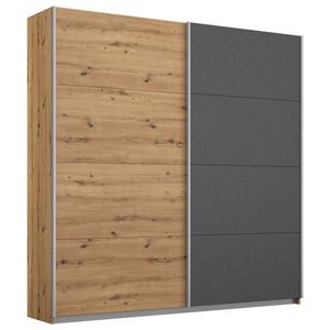 Rauch Möbel SKŘÍŇ S POSOUVACÍMI DVEŘMI, barvy grafitu, dub artisan, 181/197/61 cm obraz