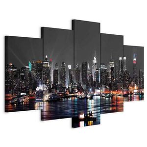 artgeist MALBA NA PLÁTNĚ, města, architektura, 100/50/1, 2 cm obraz