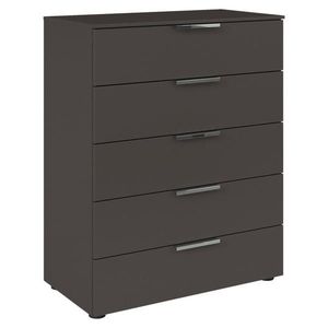 Rauch Möbel KOMODA, barvy grafitu, barvy chromu, 80/100/42 cm obraz