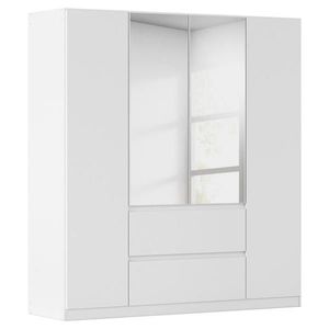 Rauch Möbel ŠATNÍ SKŘÍŇ S OTOČNÝMI DVEŘMI, barvy stříbra, bílá, 181/197/54 cm obraz