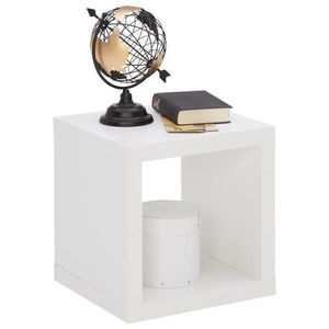 Carryhome DĚLICÍ STĚNA, bílá, 41/38/41 cm obraz