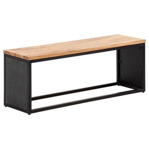MID.YOU ŠATNÍ LAVICE, černá, akácie, 120/45/35 cm obraz