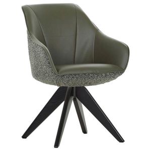 Landscape ŽIDLE S PODRUČKAMI, žinylka, vzhled kůže, olivově zelená obraz